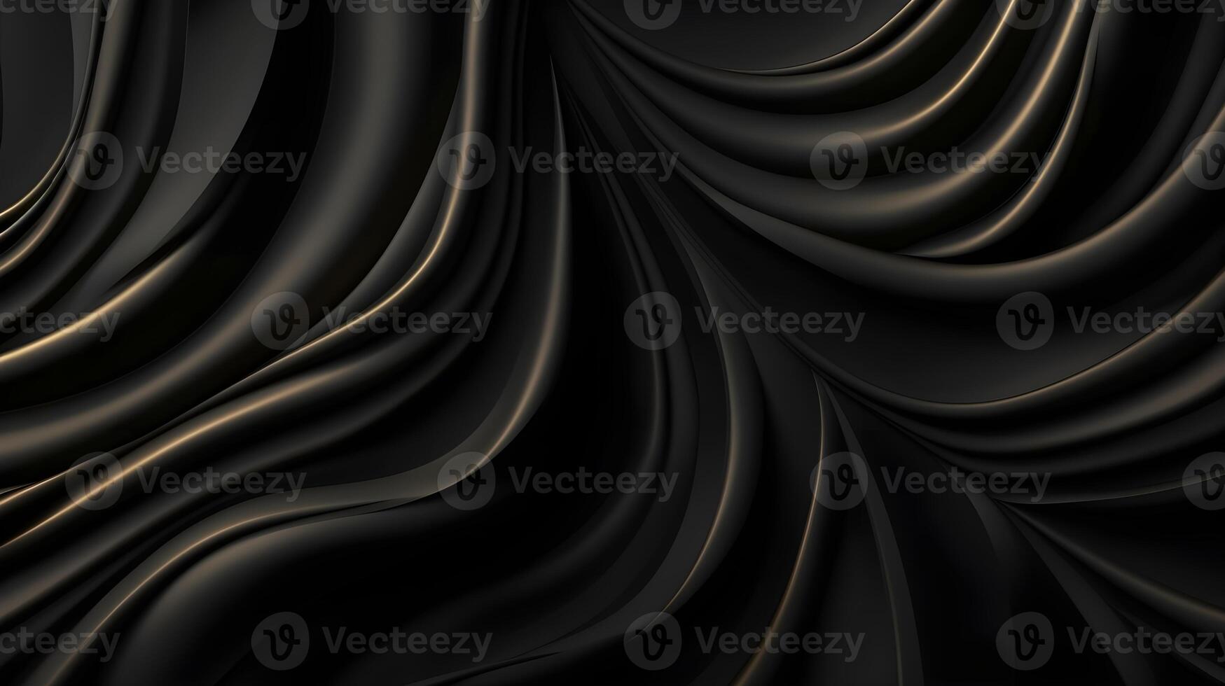 black luxury abstract background with lines and waves golden elegant texture backdrop . photo