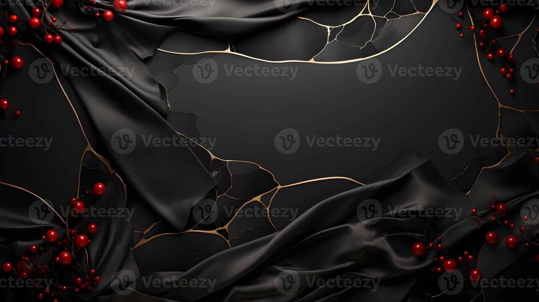 black luxury abstract background with lines and waves golden elegant texture backdrop . photo