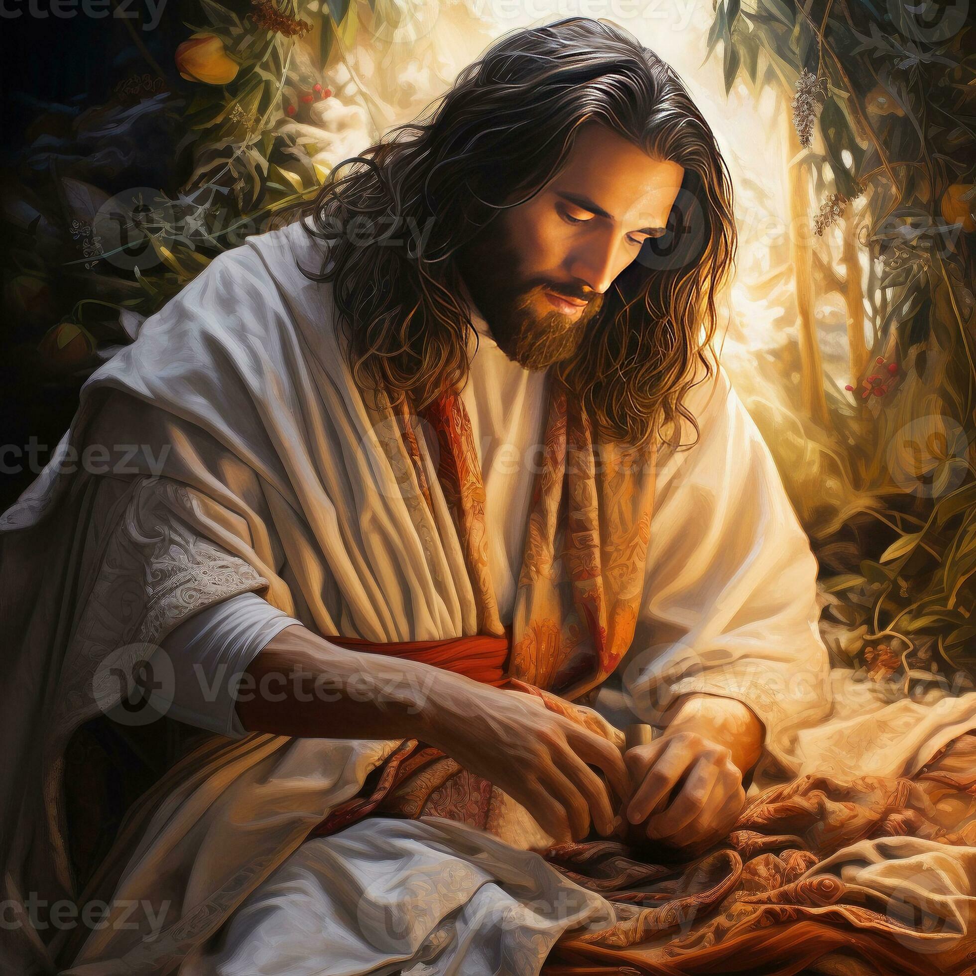 Divine Mercy of Jesus God of Christian handsome Jesus 26423988 Stock Photo at Vecteezy