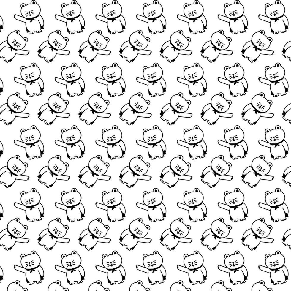 cute cat vector pattern for tee print and background wallpaper