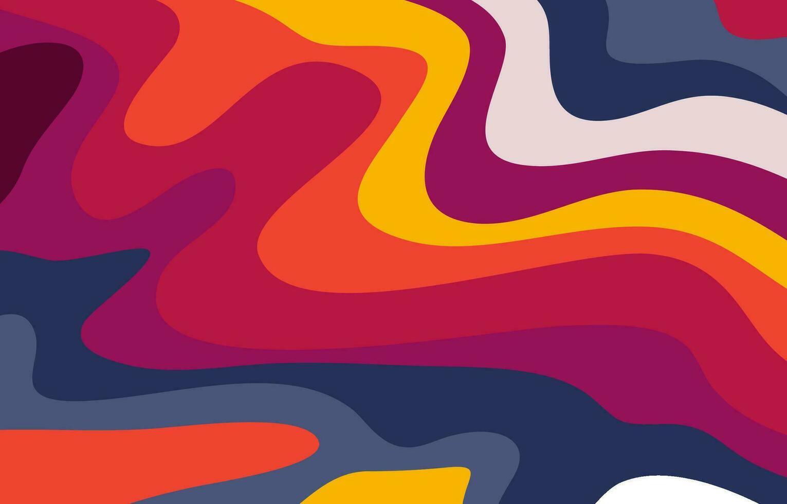 Colorful Groovy background design concept vector