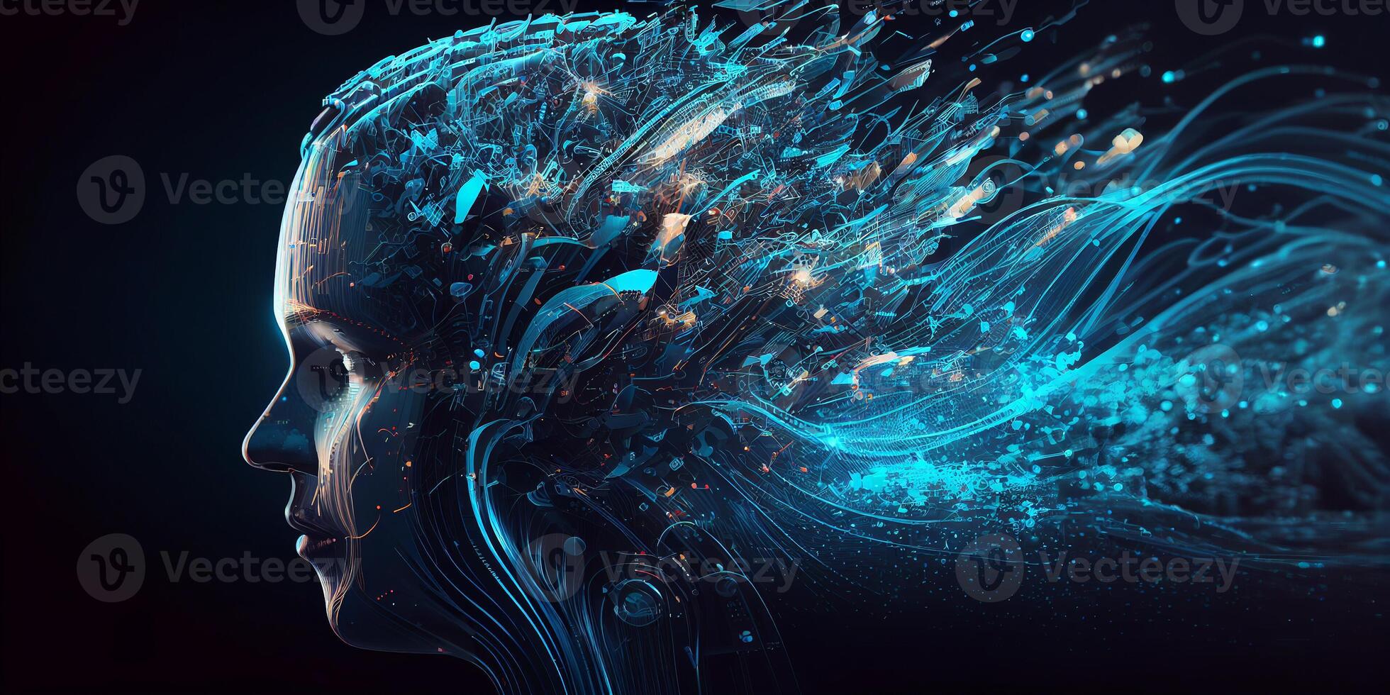 Robot with knowledge-enhancing data collection and processing features. photo