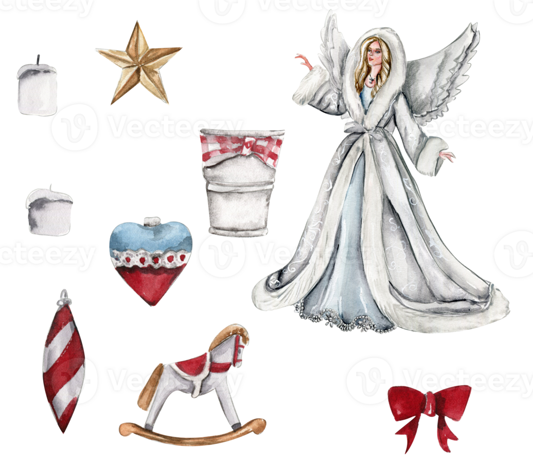 Set of elements for Christmas. png