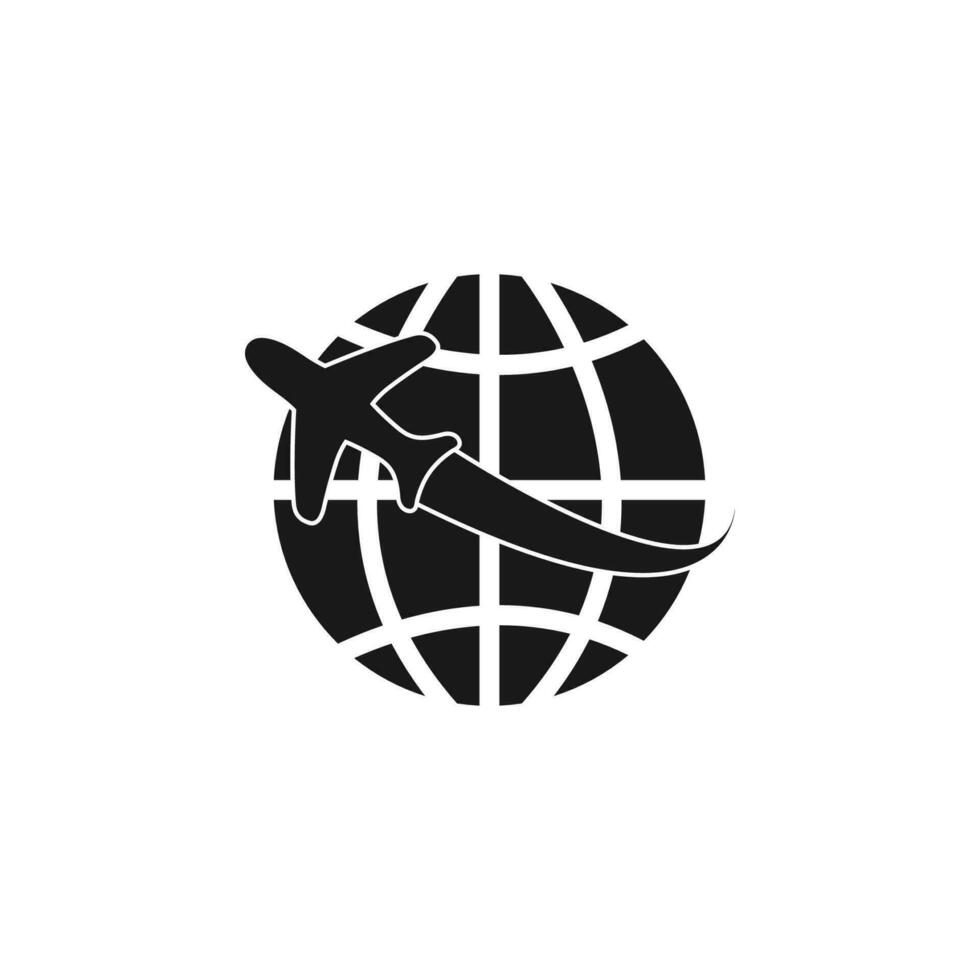 Travel destinations icon. World travel vector icon