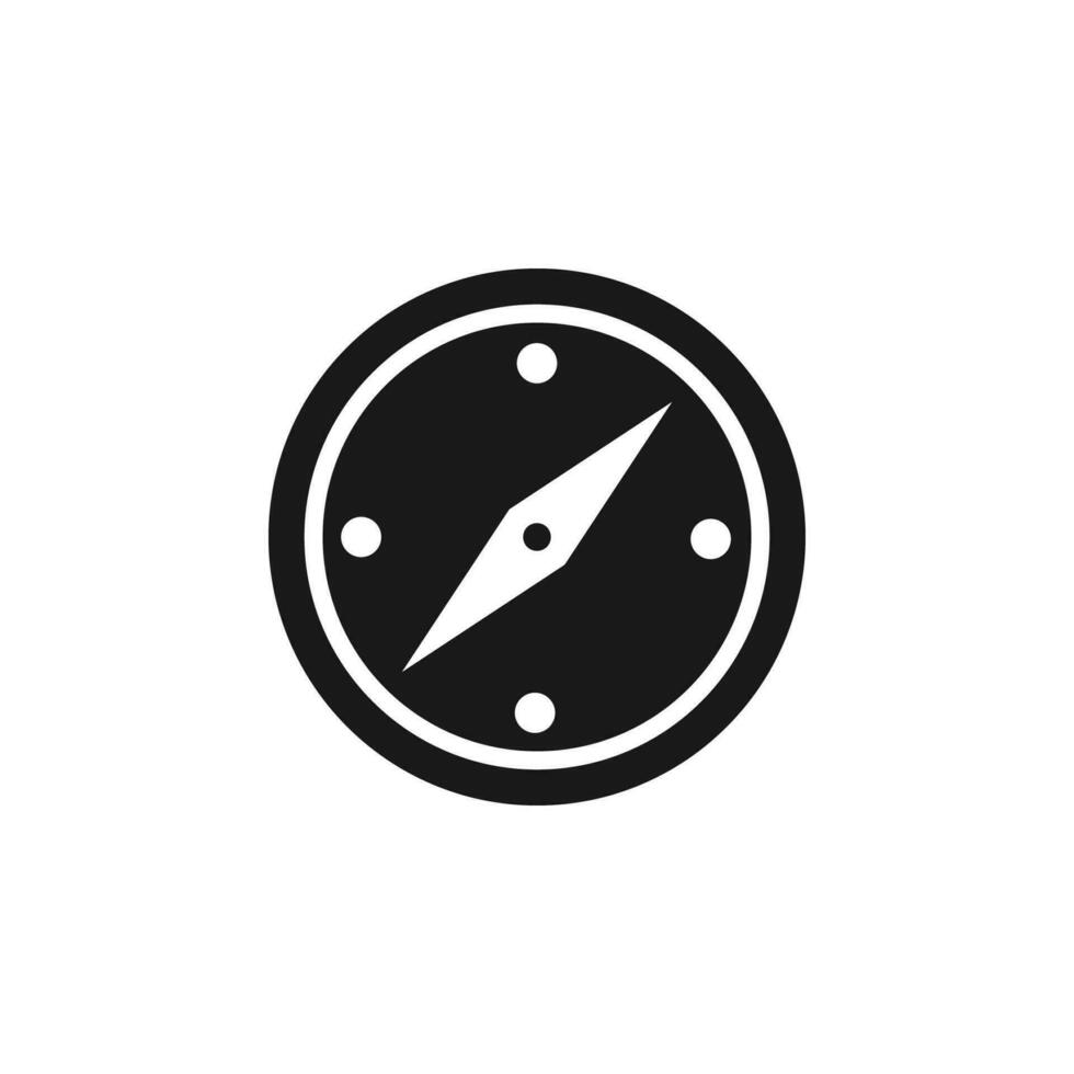 Compass icon vector illustration. Vector navigation simple flat line style