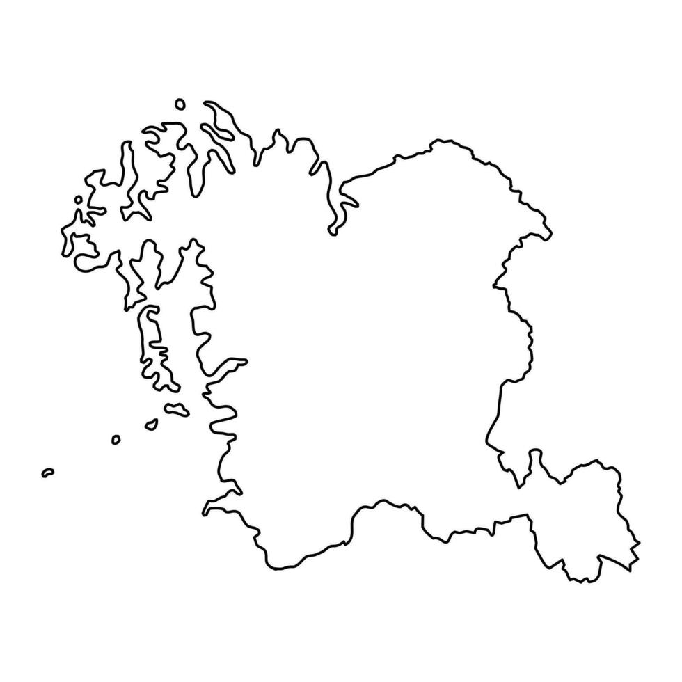 South Chungcheong map, province of South Korea. Vector illustration.