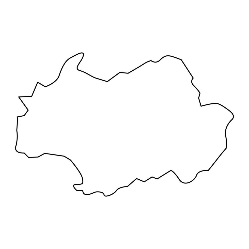Gwangju map, metropolitan city of South Korea. Vector illustration.