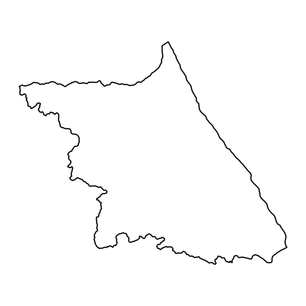Gangwon province map, province of South Korea. Vector illustration.