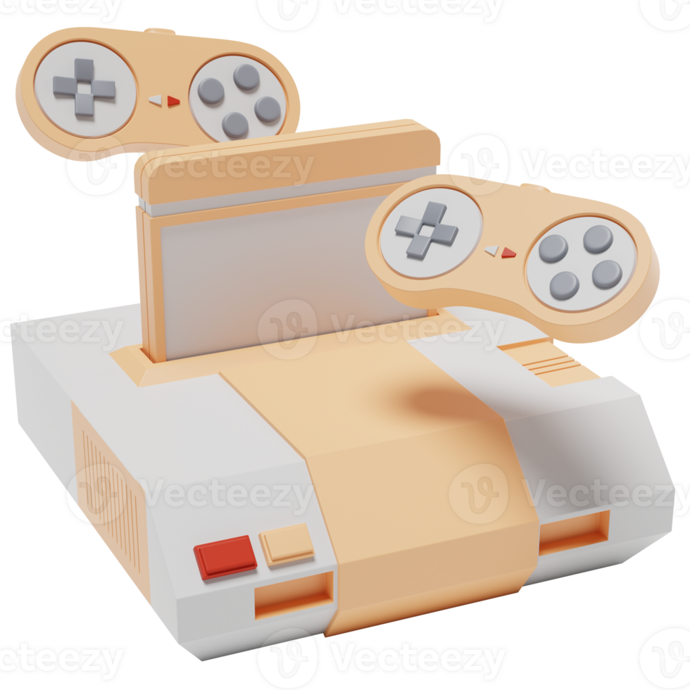 3d à moda videogame console com Alto qualidade render png
