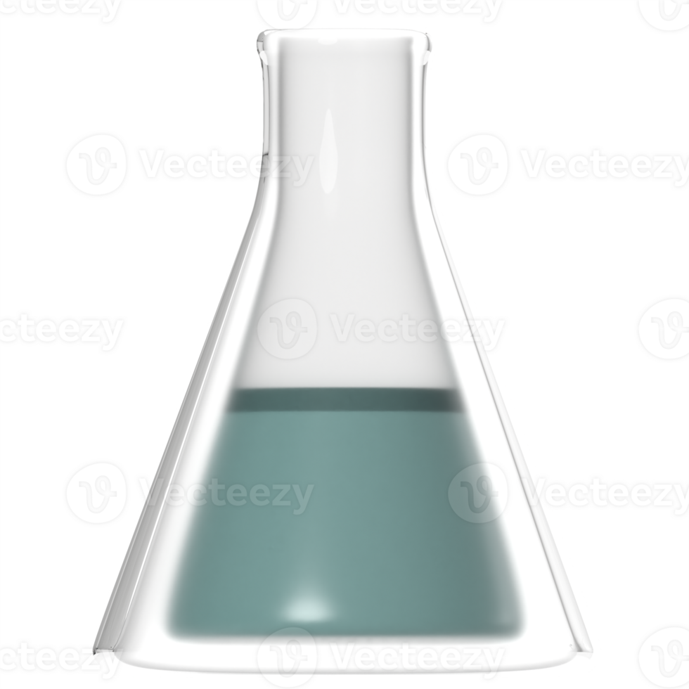 3d illustration of chemical bottle with high quality render png