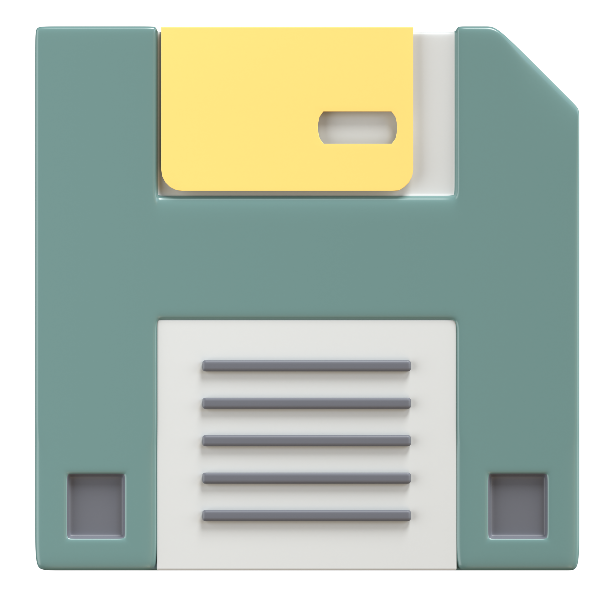 3d illustration of diskette with high quality render 26425859 PNG