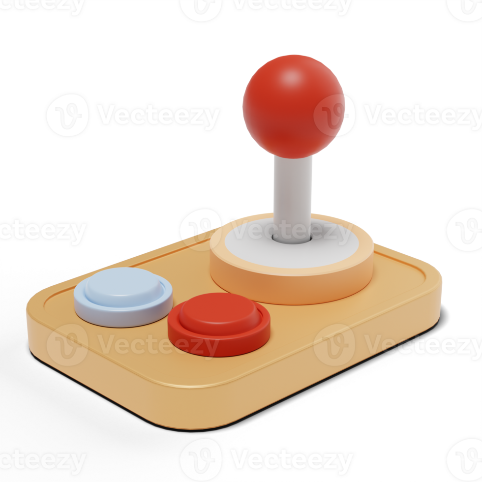 3d stylish joystick with high quality render png