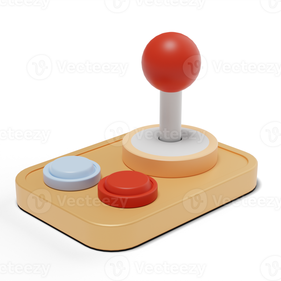 3d eleganta joystick med hög kvalitet framställa png