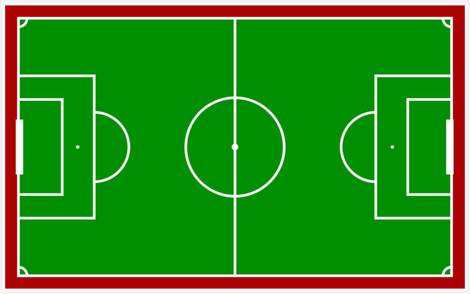 Football pitch background template. Vector illustration.
