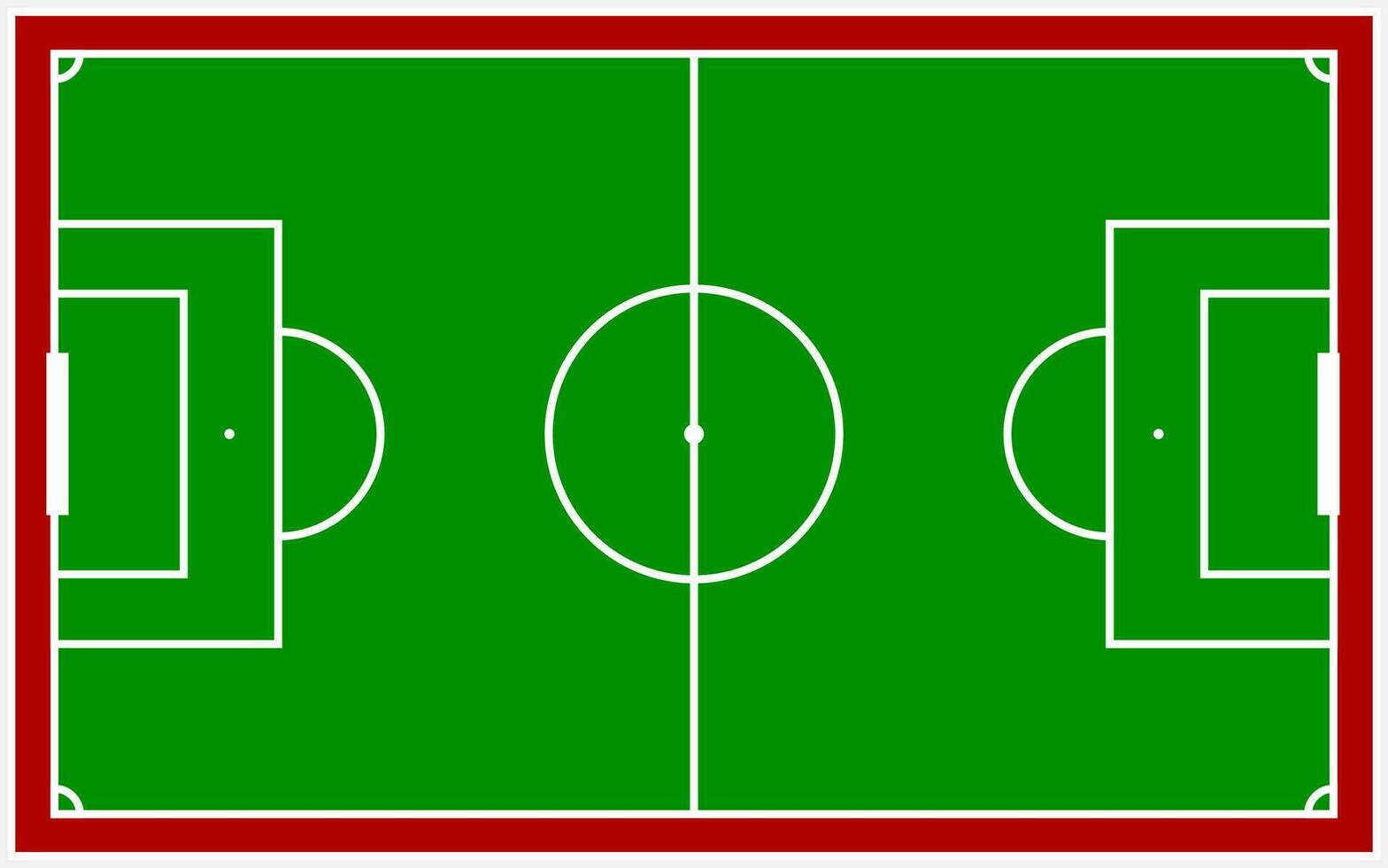 Football pitch background template. Vector illustration.