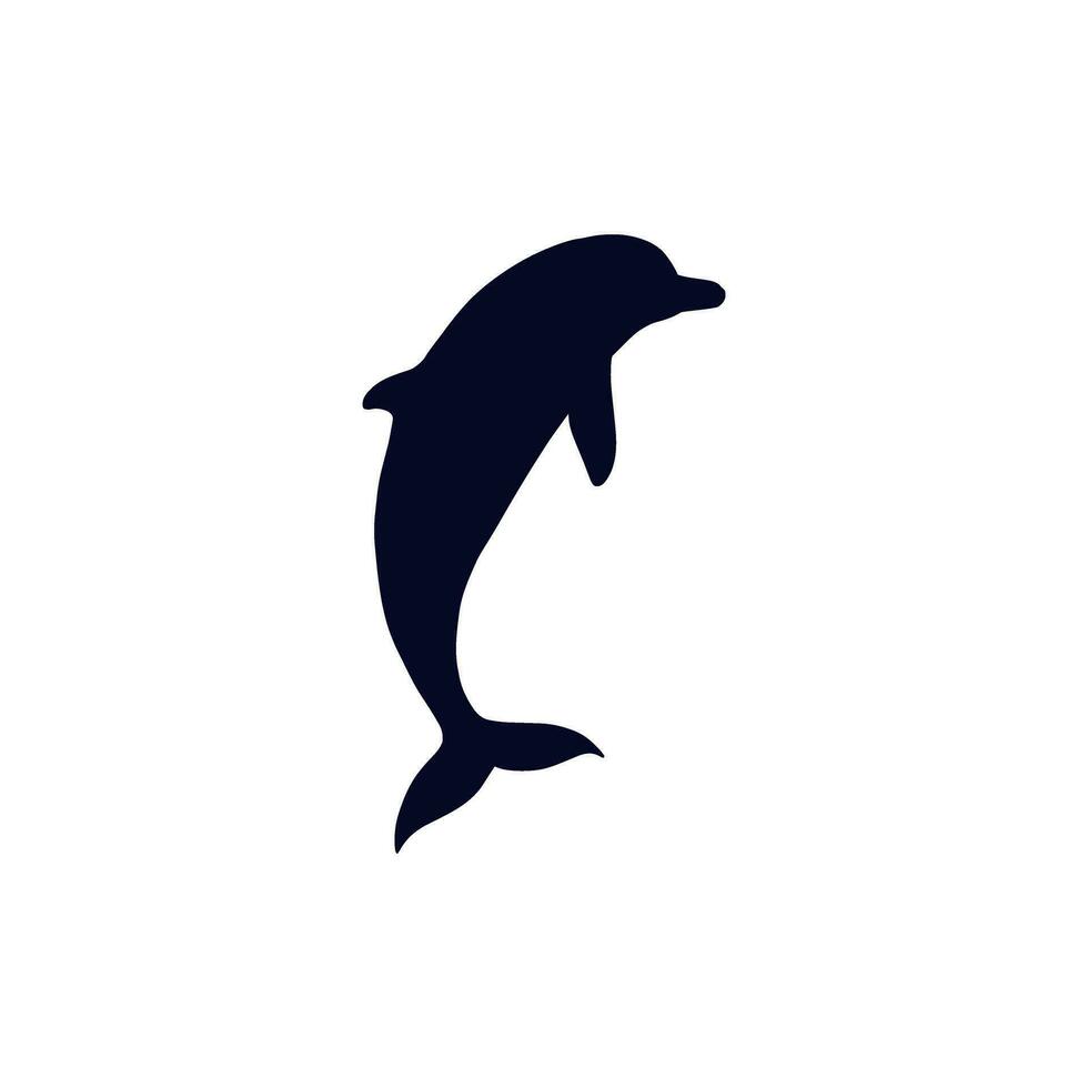 Dolphin icon vector. Fish illustration sign. killer whale symbol. Sea life logo. vector