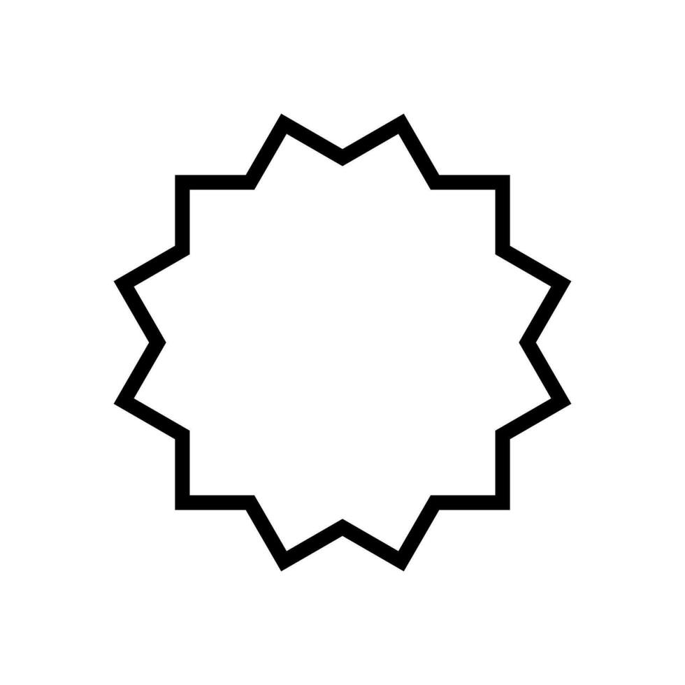 rayos de sol icono vector. retro estrellas ilustración signo. precio etiqueta símbolo. estrella logo. vector