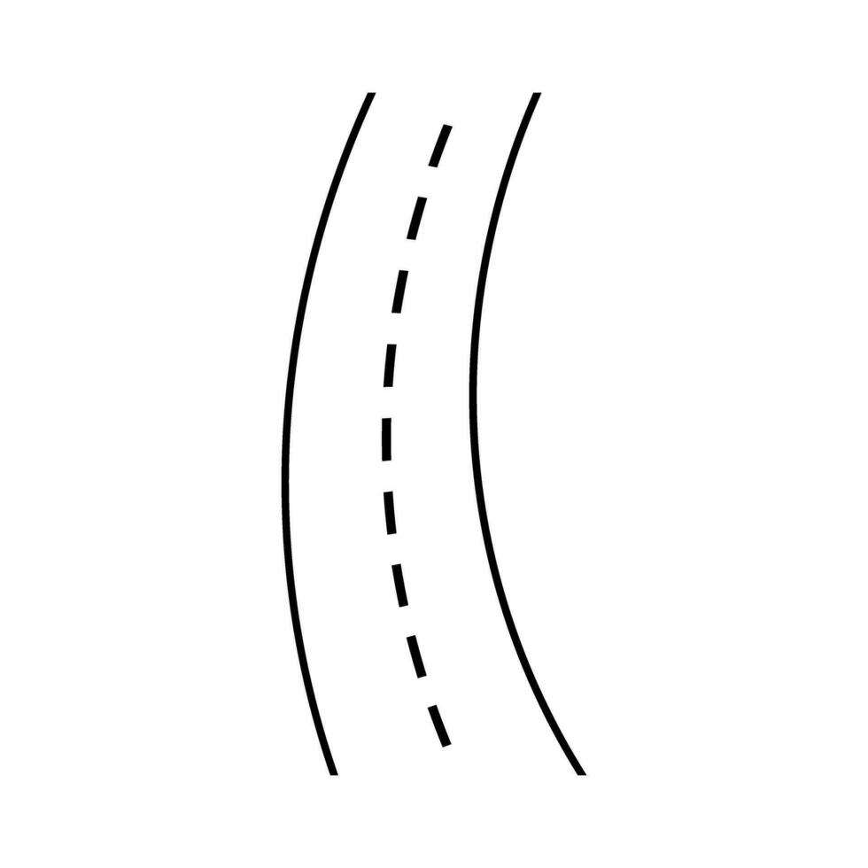 la carretera icono vector. ruta ilustración signo. viaje símbolo o logo. vector