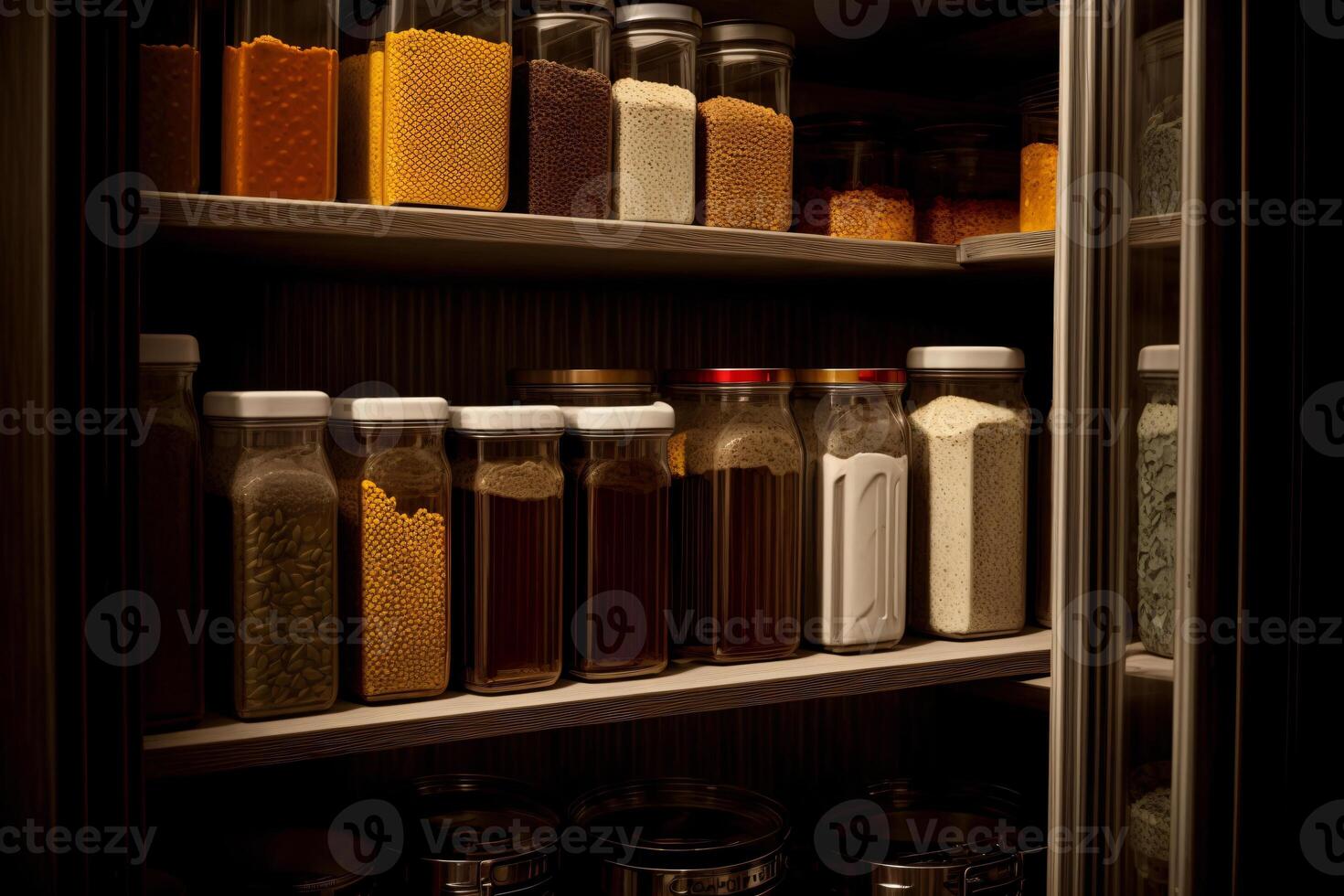 A Refrigerator Filled With Lots Of Different Types Of Food. photo