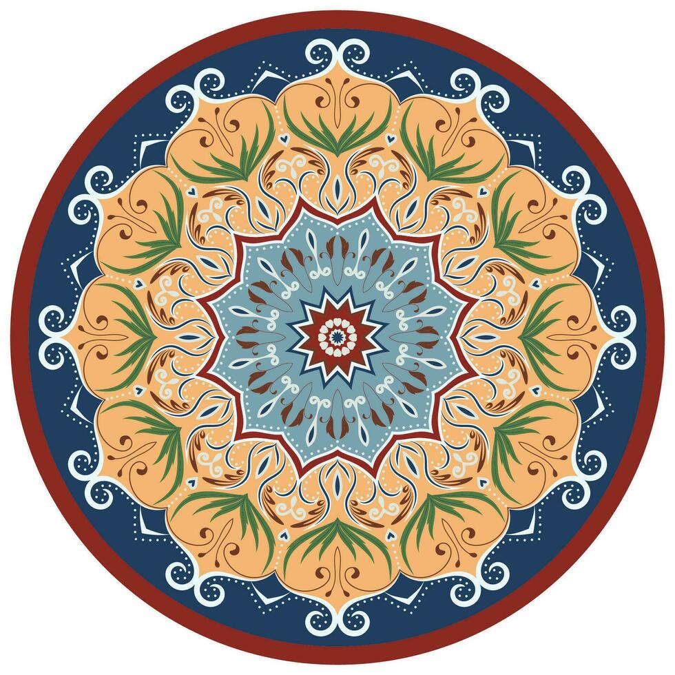 Mandala Painting Apply Different Colors White Background 26426477 Mandala Painting Apply Different Colors White Background 26426477