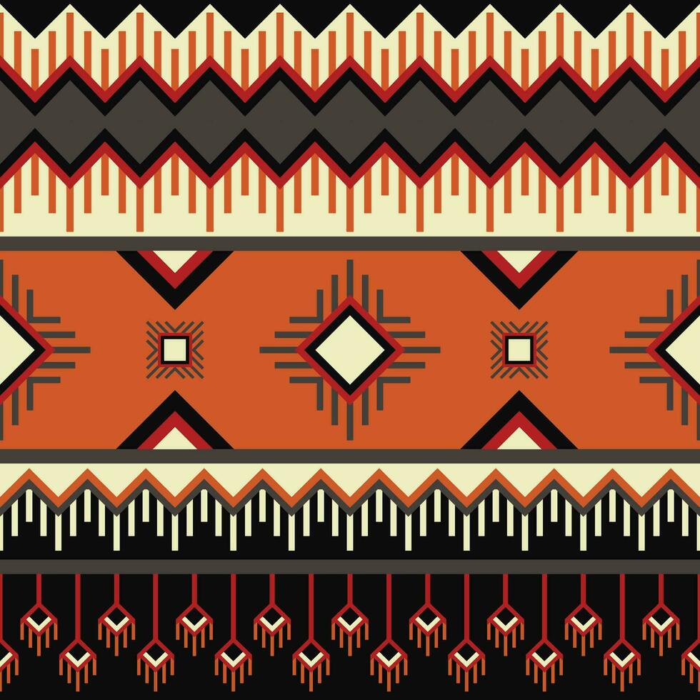 Colorless Aztec pattern. vector drawing Easy to change colors. Seamless ethnic tribal pattern.