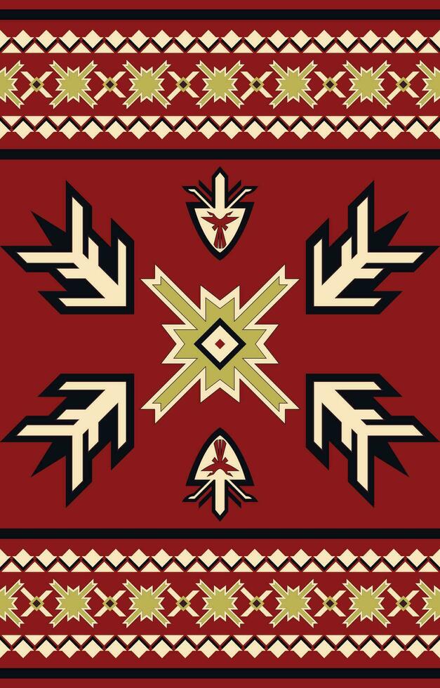 Carpet pattern. Seamless geometry. Western handmade saddle blanket rug pattern, Aztec, vector