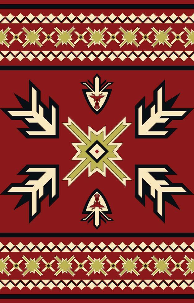 Carpet pattern. Seamless geometry. Western handmade saddle blanket rug pattern, Aztec, vector