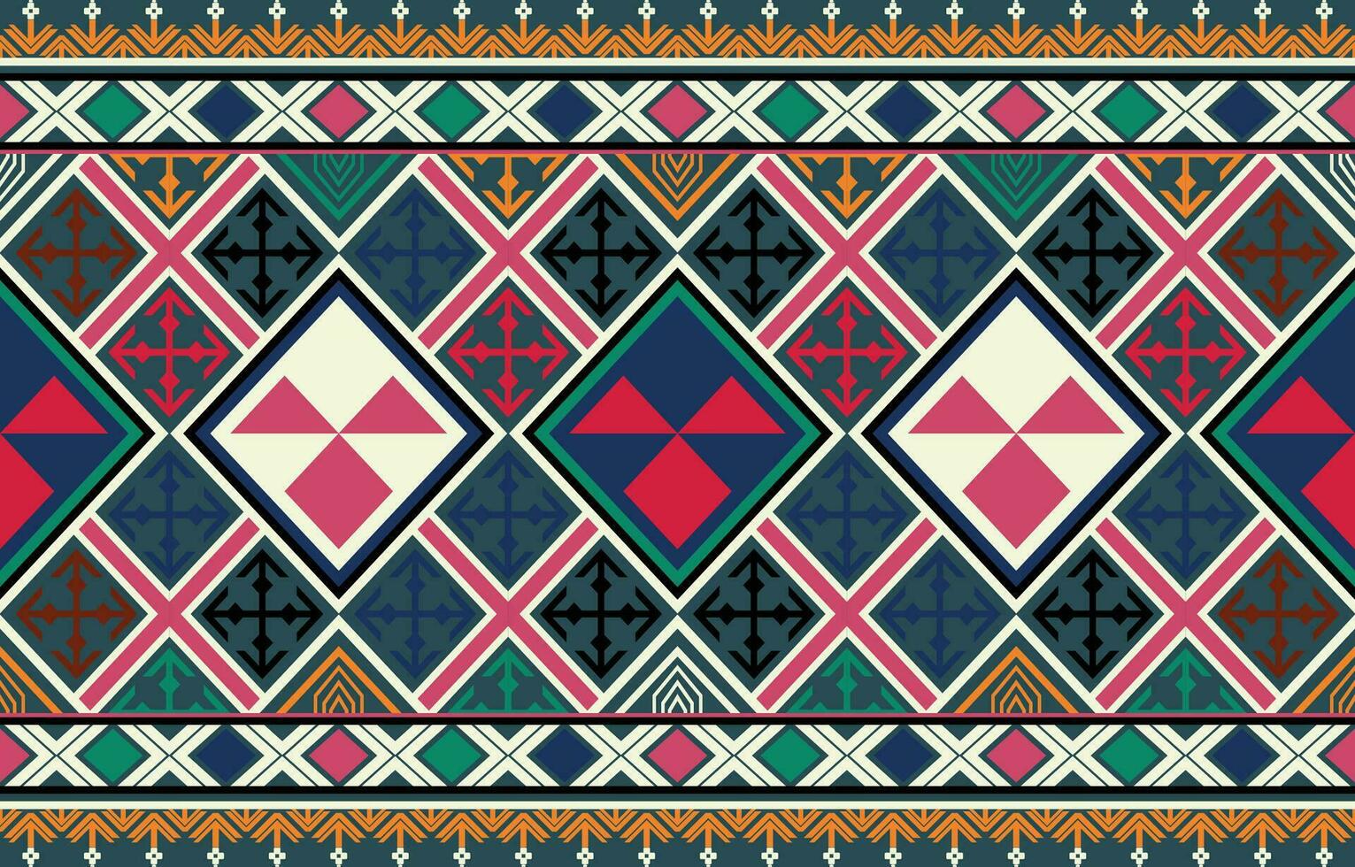 Ethnic geometry, seamless patterns. Aztec Seamless Pattern Design Curtains Backgrounds Carpet Wallpaper Clothing Wraps Batik Fabrics vector