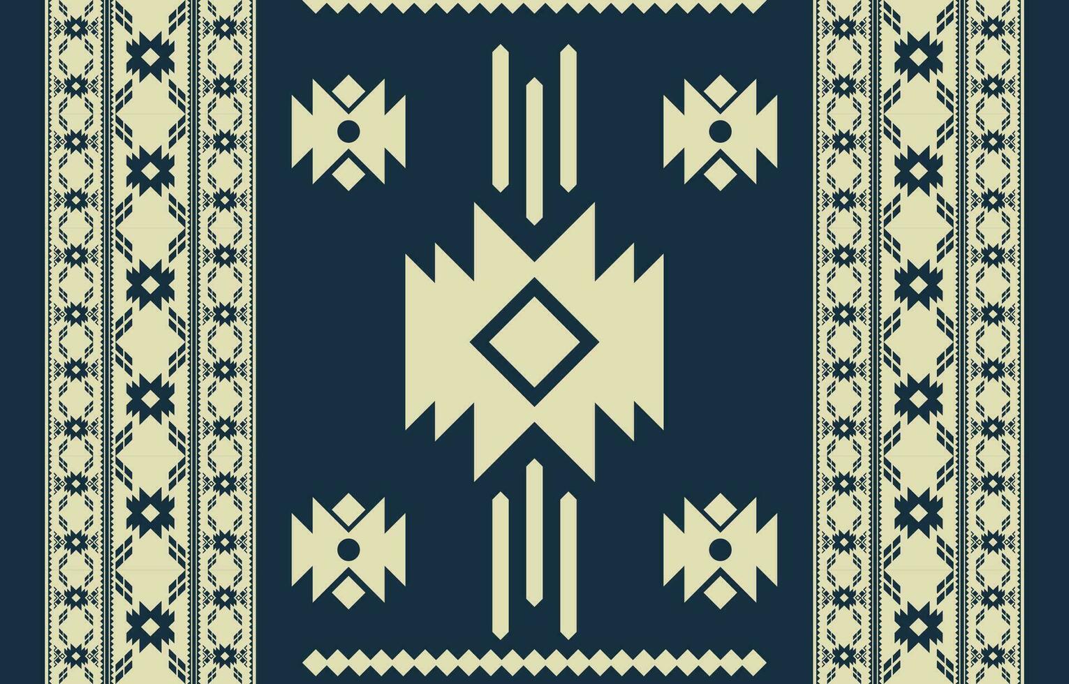 Ethnic geometric. Seamless pattern. Mexican blanket, rug. Woven carpet illustration. vector