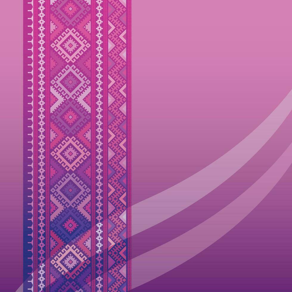 Light purple, elegant Thai pattern, Thai element pattern. lavender color vector