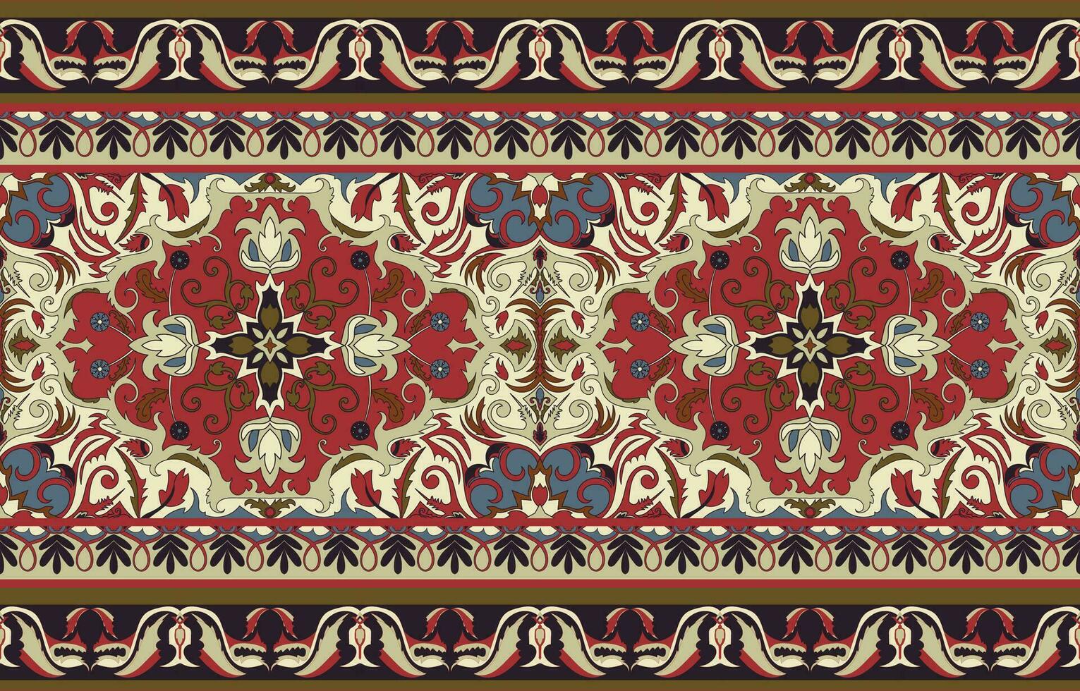 Carpet pattern Persian. Geometric ethnic oriental seamless pattern traditional Design for background. african pattern. rug , tile , wallpaper , Vector illustration. American