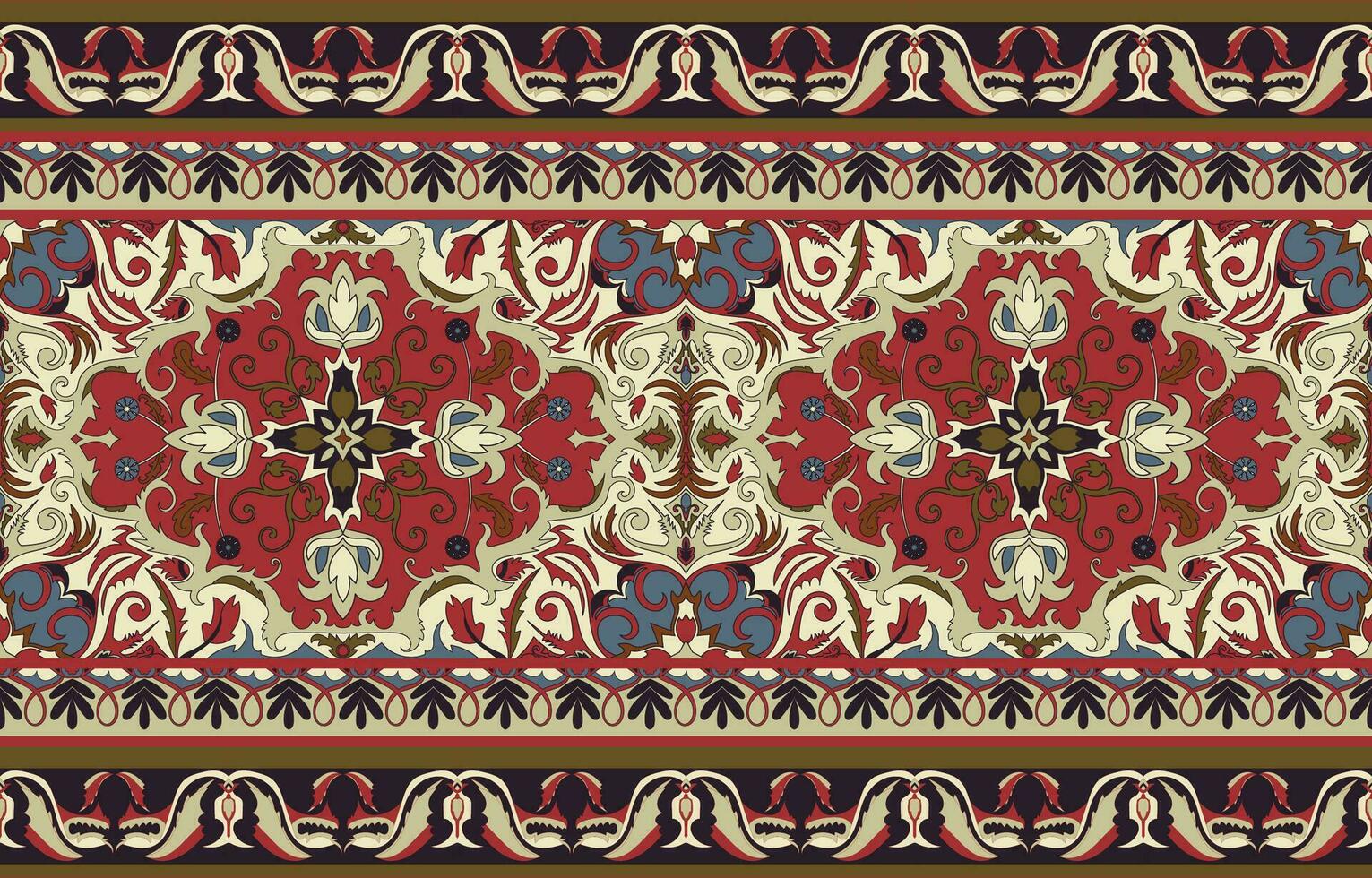 Carpet pattern Persian. Geometric ethnic oriental seamless pattern traditional Design for background. african pattern. rug , tile , wallpaper , Vector illustration. American