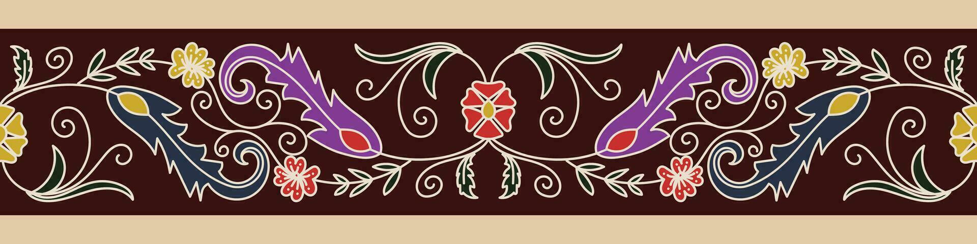 carpet pattern Textile digital design motif pattern decor hand made artwork frame gift card wallpaper women cloth front back and duppata print element of baroque ornament paisley abstract border rug vector