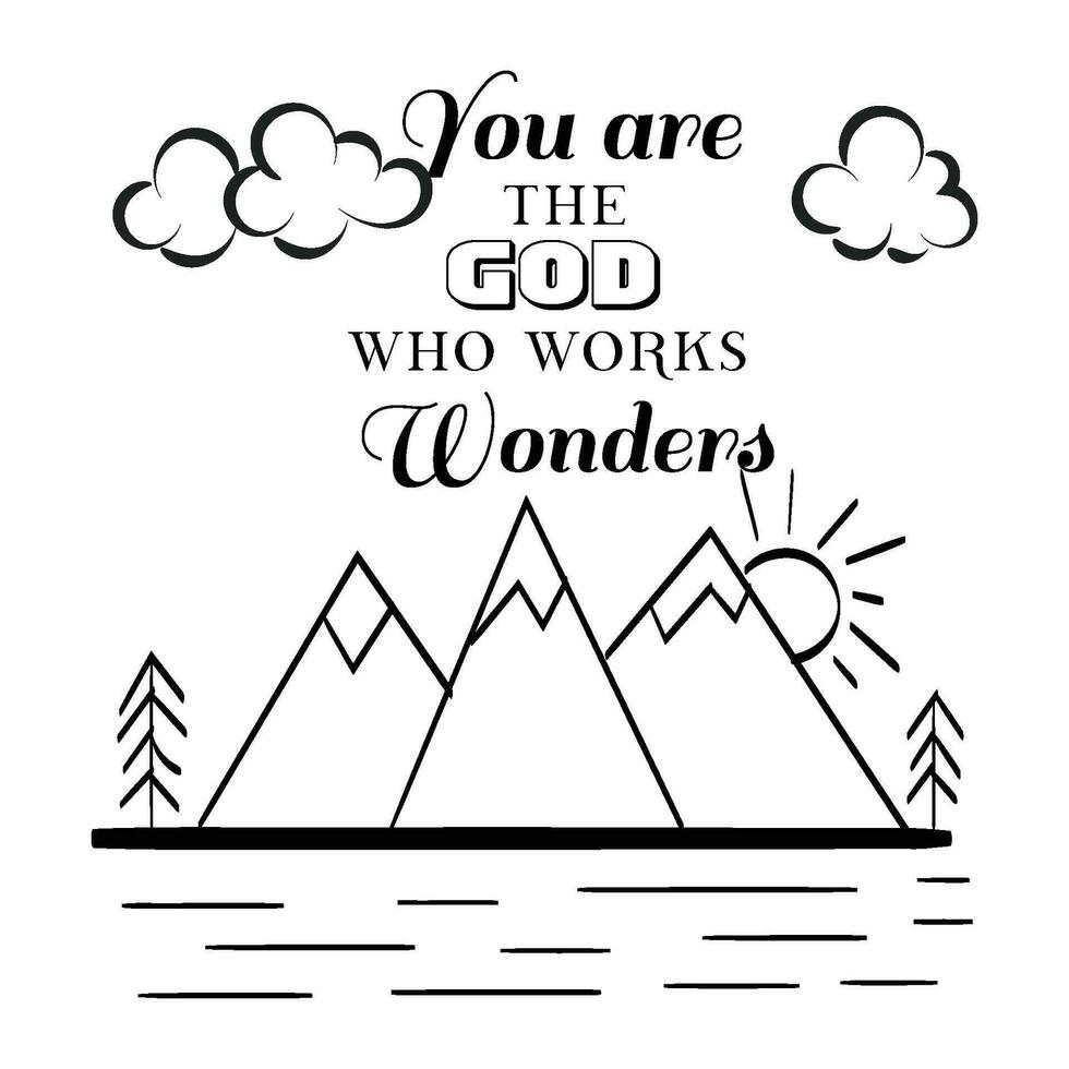The message of the Gospel of Jesus Christ. Bible lesson for kids or use as poster, card, flyer or T Shirt vector