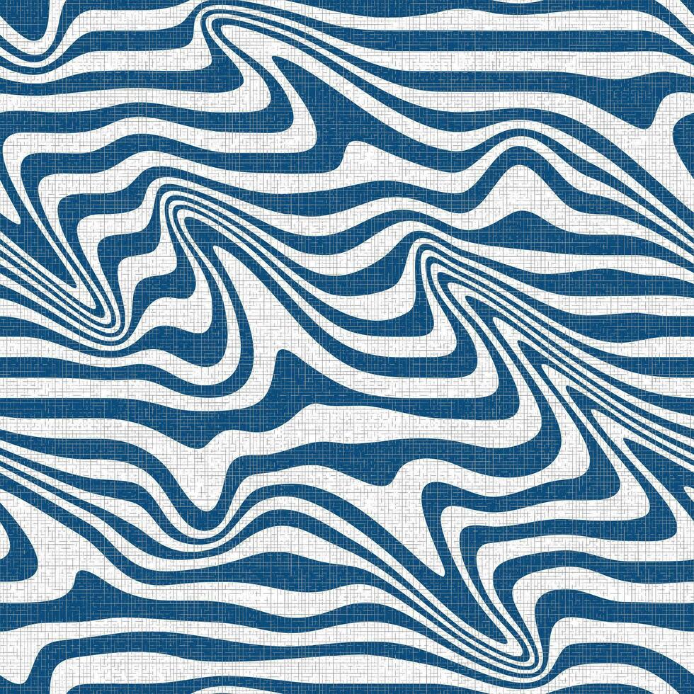 TEXTURED WHITE VECTOR SEAMLESS BACKGROUND WITH HORIZONTAL WAVY BLUE STRIPES