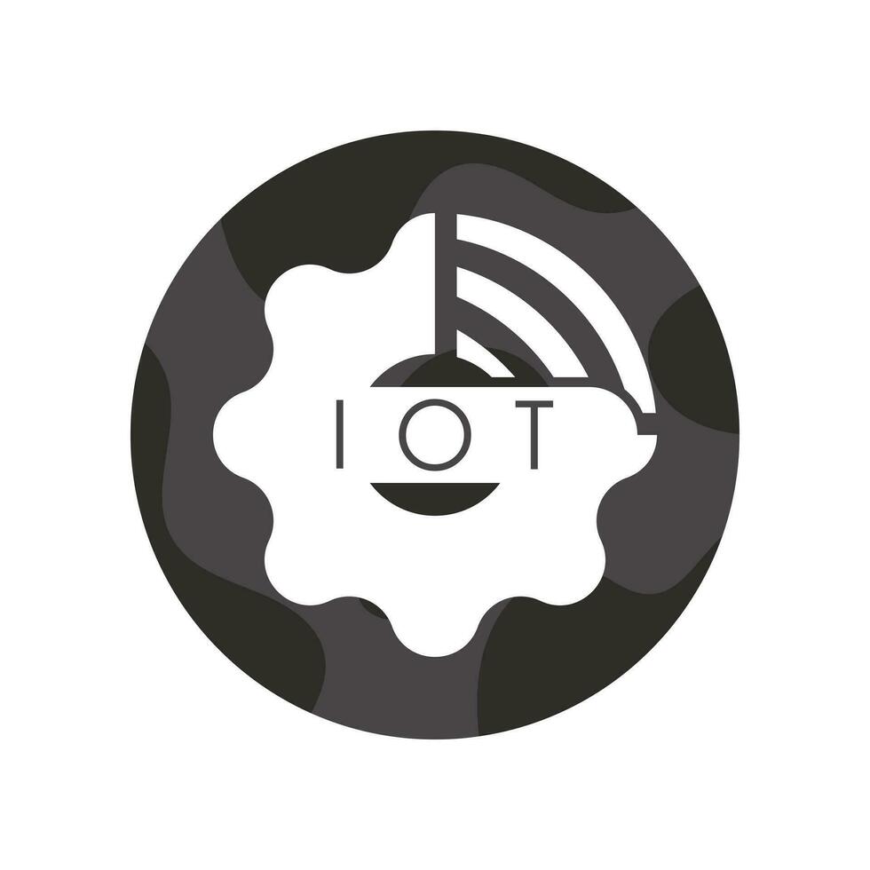 Internet cosas logo. iot concepto. vector ilustración.