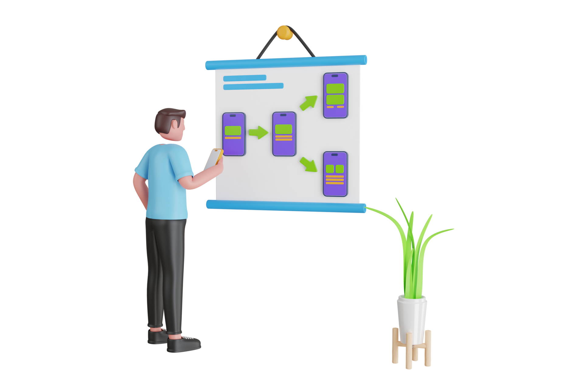 3d Illustration Of Web Page Design And Development Of Mobile Websites web-page-original-size-png-image-pngjoy