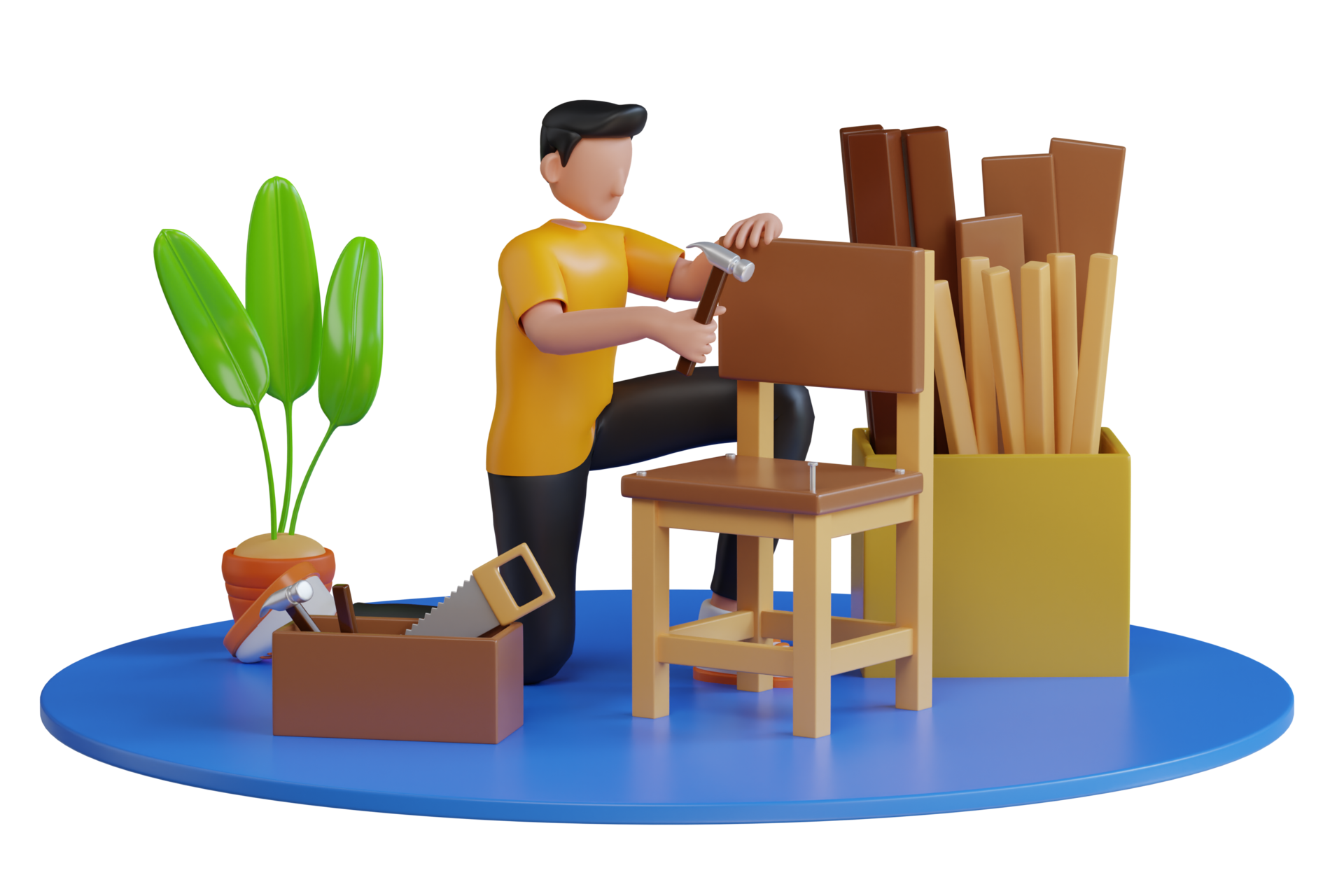 Carpenter Using Woodworking Tools For Craft Work In Carpentry Workshop Carpenter Using Woodworking Tools For Craft Work In Carpentry Workshop