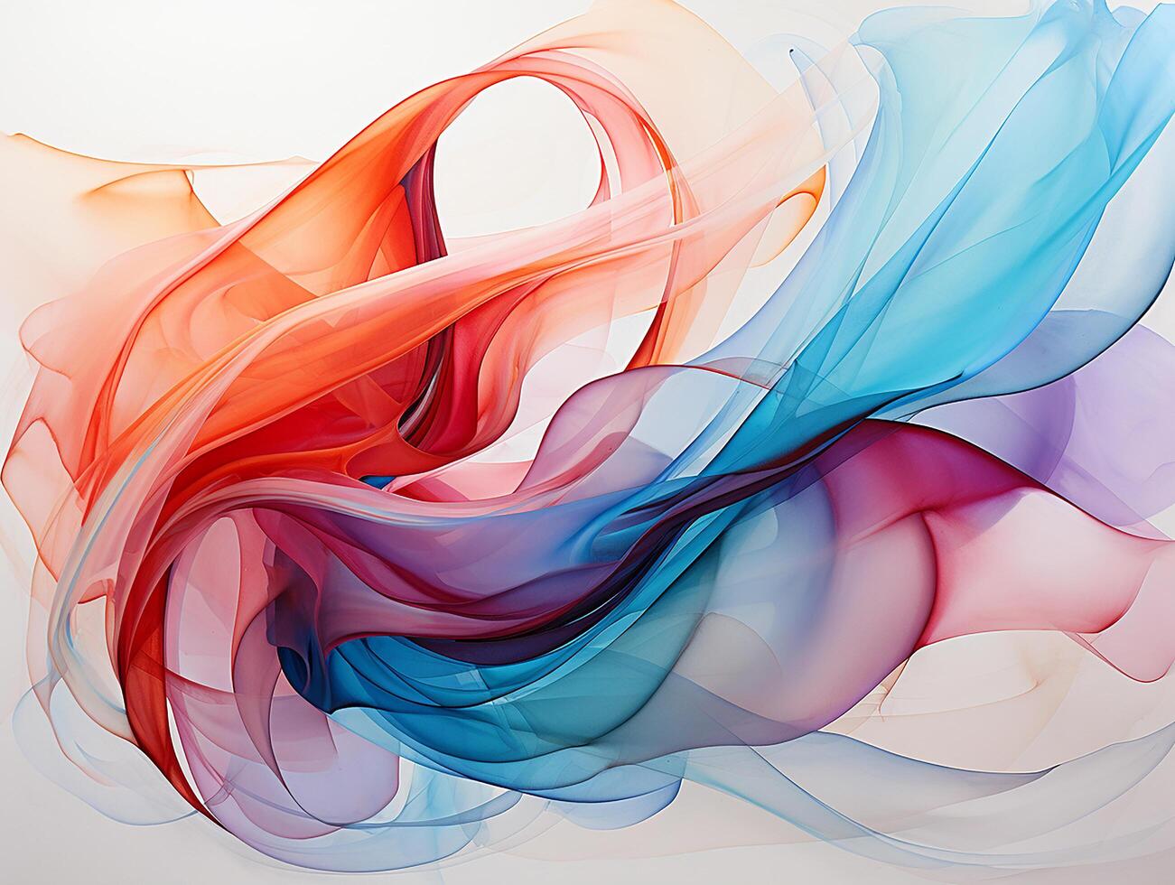 abstract watercolor painting made by AI generative art photo