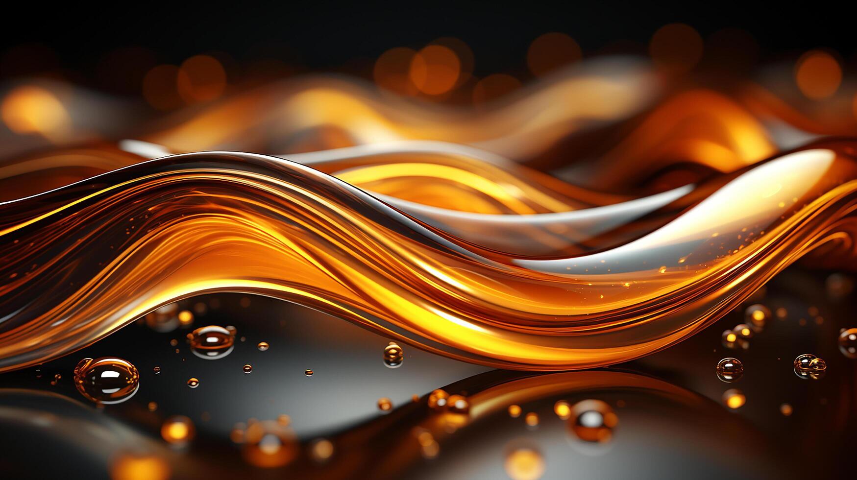 abstract golden background made by AI generative photo