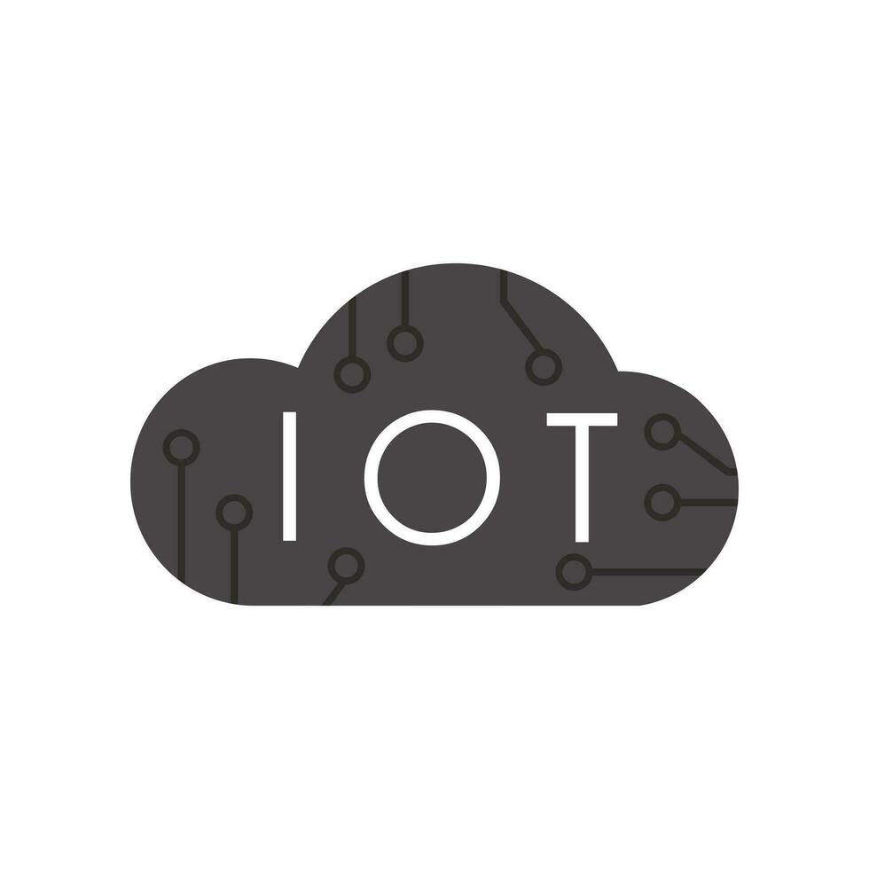 Internet things logo. IoT concept. Vector. vector