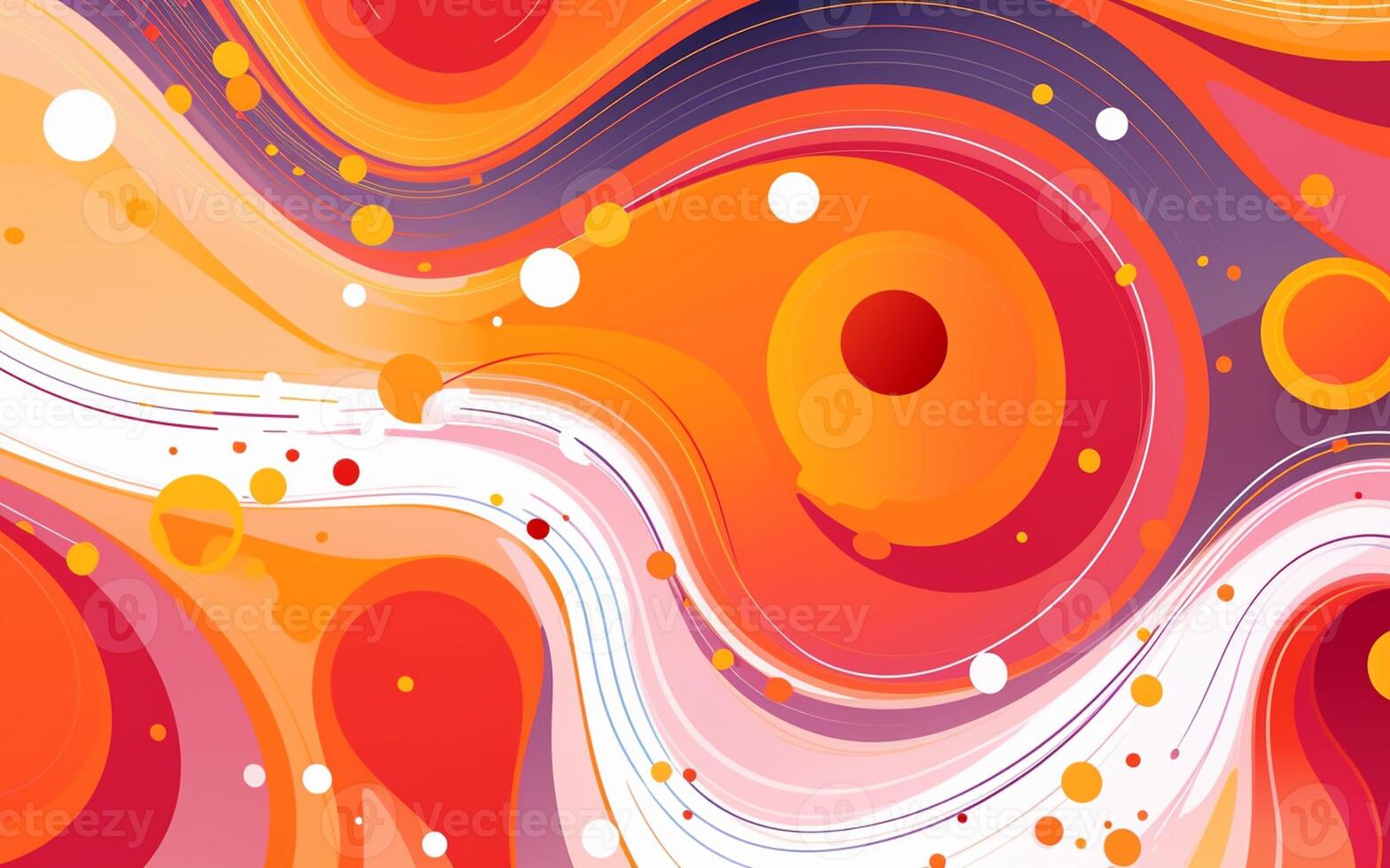 The abstract wallpaper design features a combination of vibrant colours and futuristic lines that create a visually stunning graphic with a textured, light background with AI Generative photo