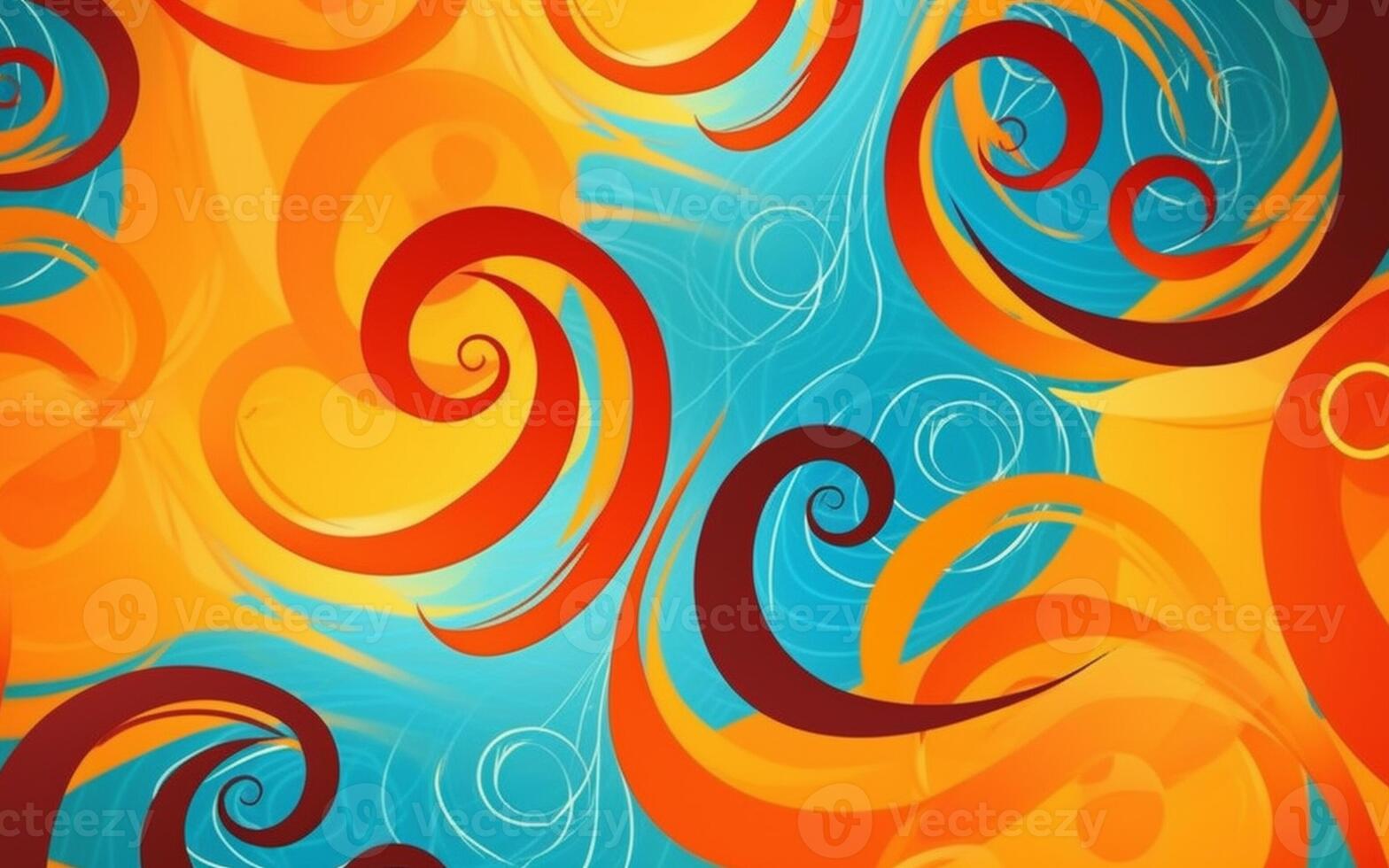 The abstract wallpaper design features a combination of vibrant colours and futuristic lines that create a visually stunning graphic with a textured, light background with photo