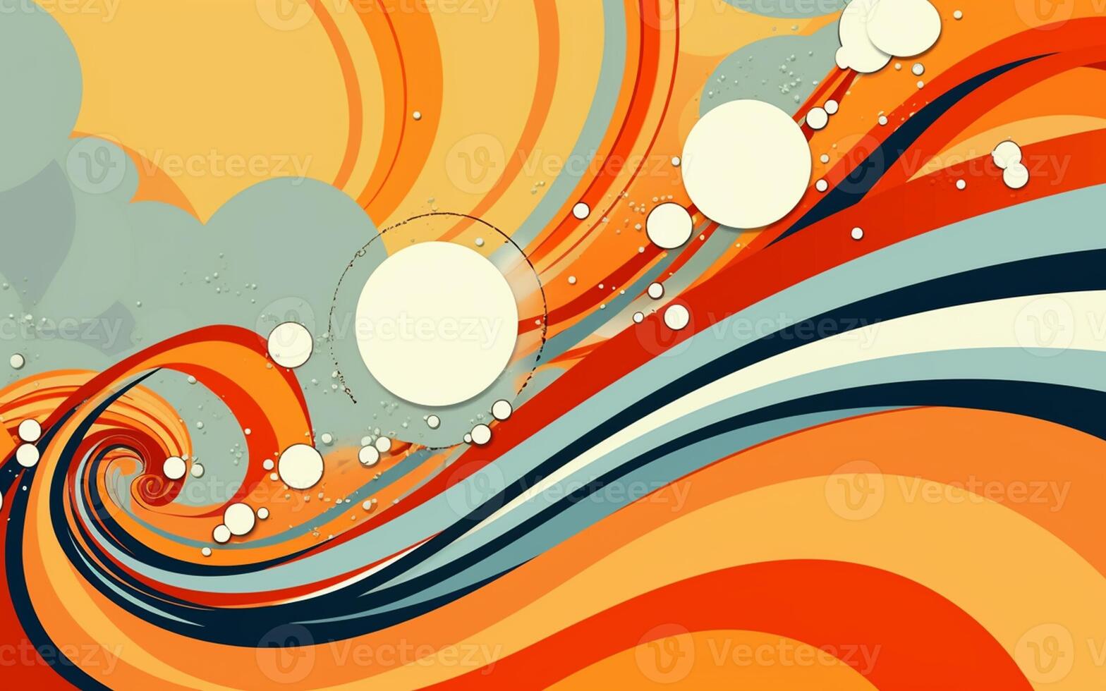 The abstract wallpaper design features a combination of vibrant colours and futuristic lines that create a visually stunning graphic with a textured, light background with photo