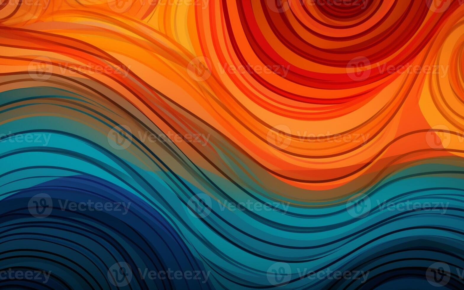 The abstract wallpaper design features a combination of vibrant colours and futuristic lines that create a visually stunning graphic with a textured, light background with photo