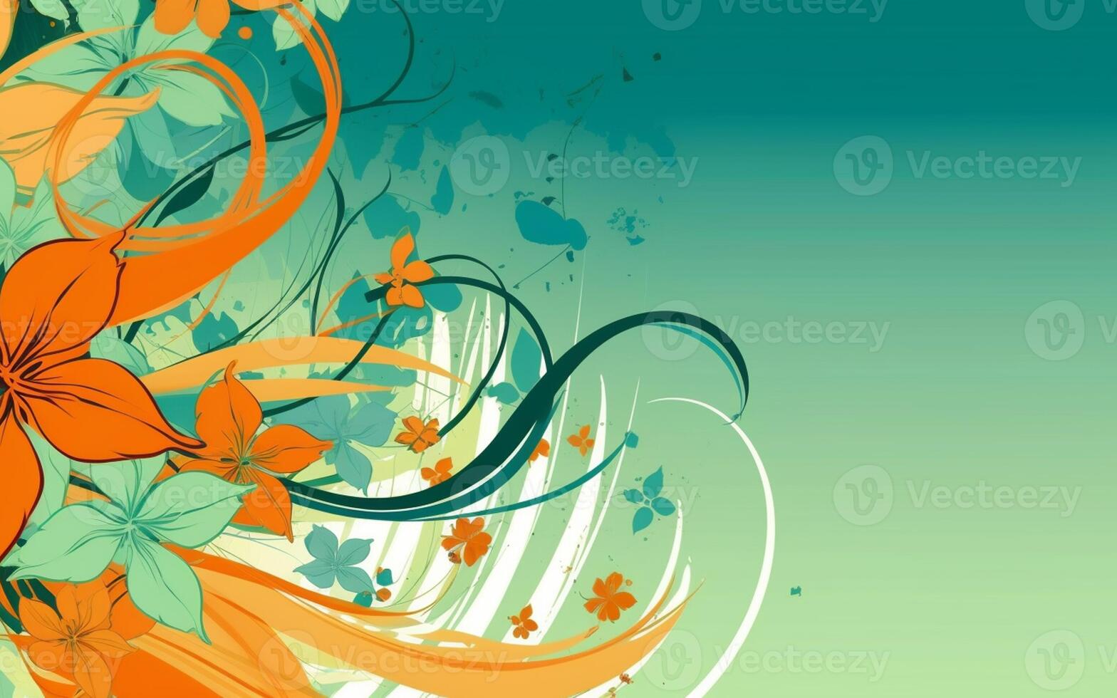 The abstract wallpaper design features a combination of vibrant colours and futuristic lines that create a visually stunning graphic with a textured, light background with photo