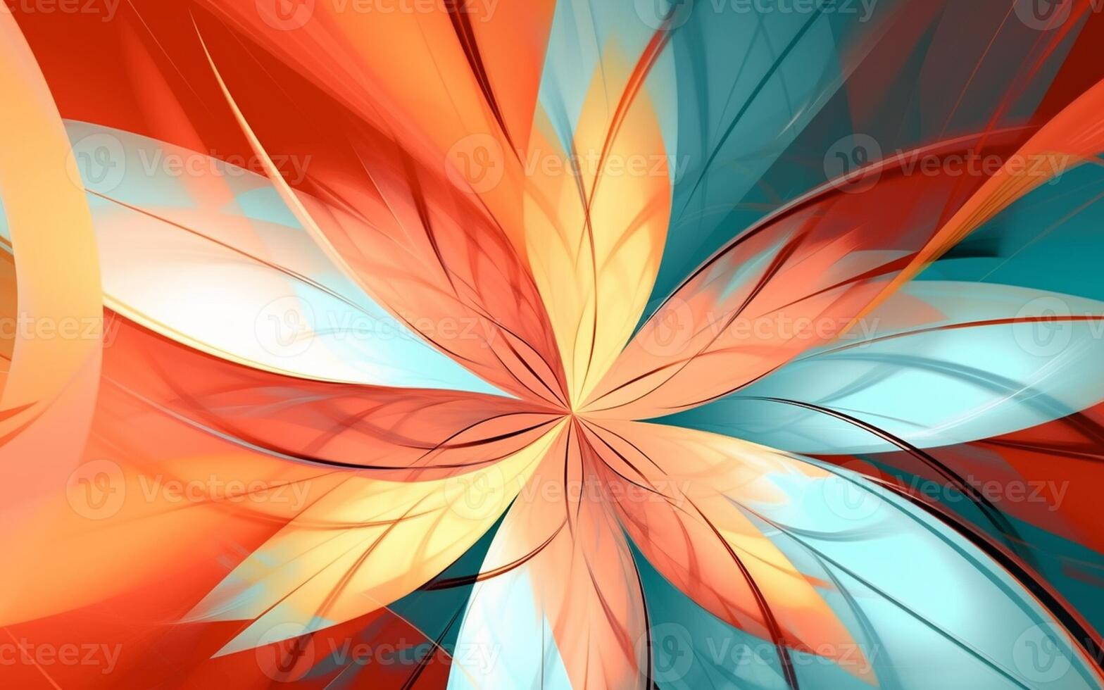The abstract wallpaper design features a combination of vibrant colours and futuristic lines that create a visually stunning graphic with a textured, light background with photo