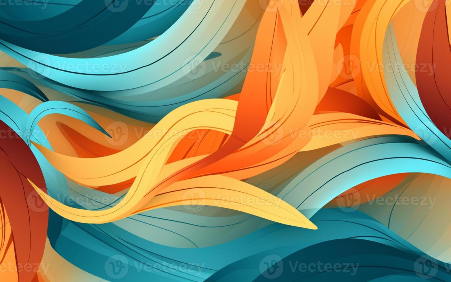 The abstract wallpaper design features a combination of vibrant colours and futuristic lines that create a visually stunning graphic with a textured, light background with photo