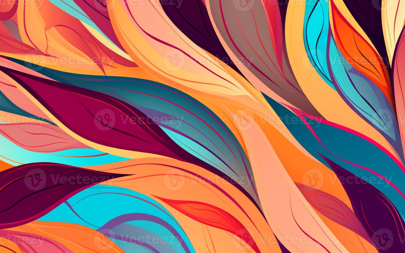 The abstract wallpaper design features a combination of vibrant colours and futuristic lines that create a visually stunning graphic with a textured, light background with photo