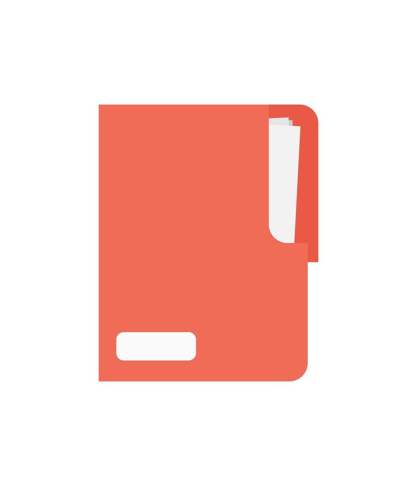 Manila folder. Paper case archive for document and reports. vector